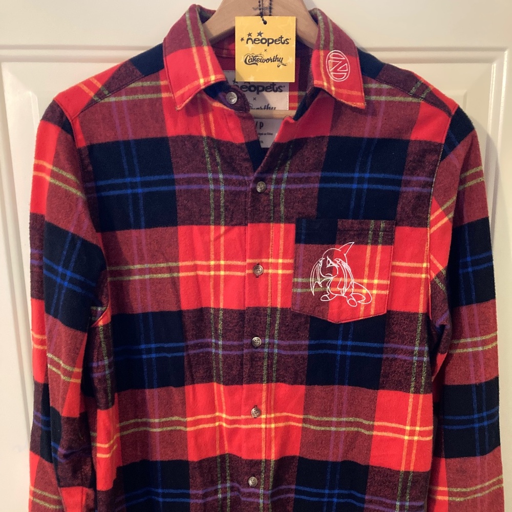Cakeworthy Neopets Red Flannel Size Small